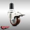 Service Caster 3 Inch 316SS Maroon Poly Swivel 1-5/8 Inch Expanding Stem Caster Lock Brake SCC SCC-SS316TTLEX20S314-PPUB-MRN-158 - alternate 3